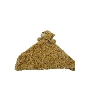 Sumersault Teddy Bear Security Blanket Lovey Tan Rosebud Faux Fur Kids